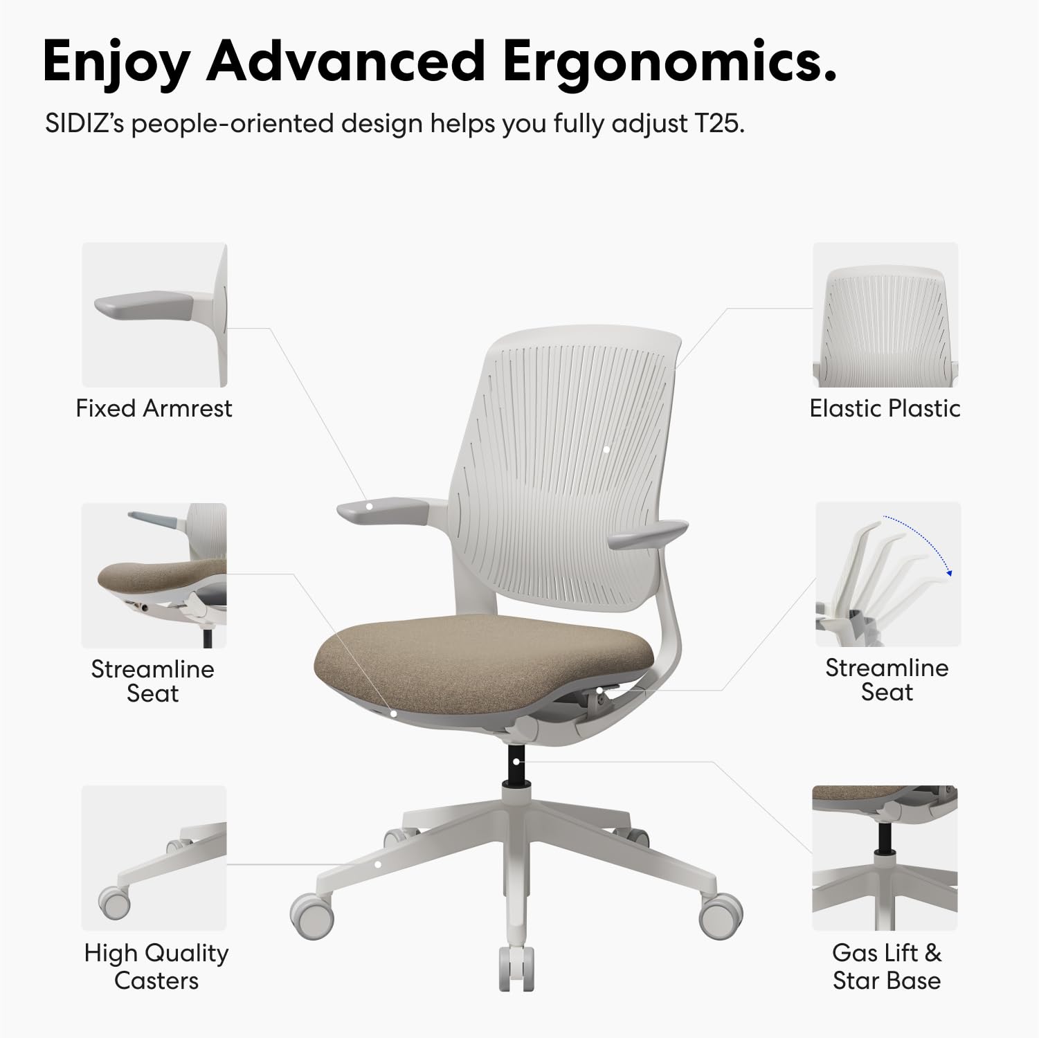 椅子 asir429 Amazon.com: SIDIZ T25 Petite Ergonomic Office Chair : Home Office