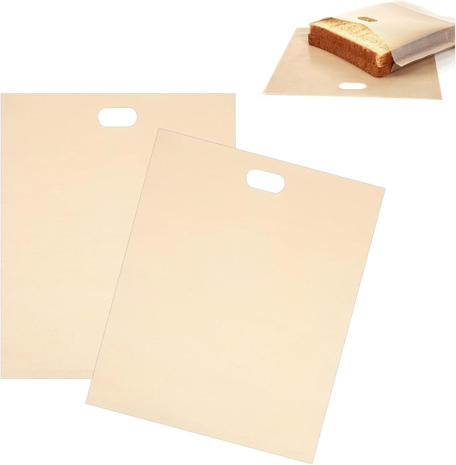 Toaster Bags Reusable, Toaster Bags, 9 Pcs Toaster Bags, Sturdy Plastic Bag for Sandwiches Easy