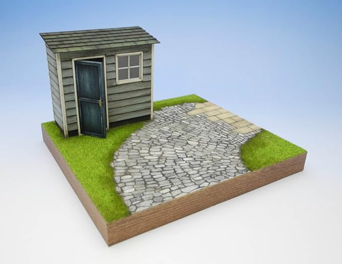 Amazon コバアニ模型工房 1 24 スウィートスタイルシリーズ 小屋と石畳のある庭 組立キット Ss 027 プラモデル 通販