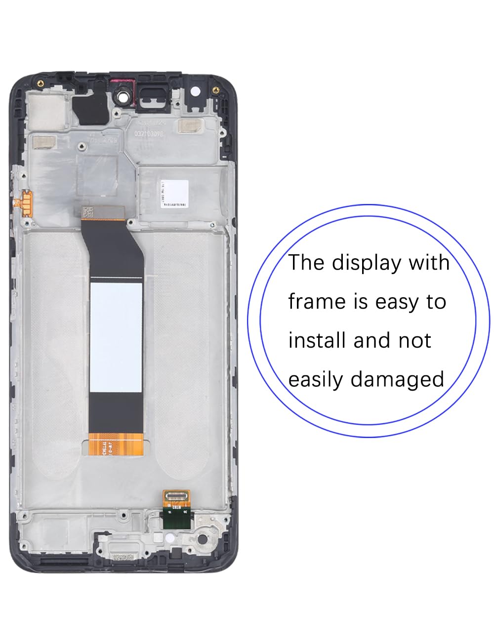 Display originale di ricambio per Xiaomi Redmi Note 10 5G / Note 10T 5G LCD schermo, per Xiaomi Poco M3 Pro 5G Display Touch Digitizer Assembly Kit di riparazione (nero con cornice)