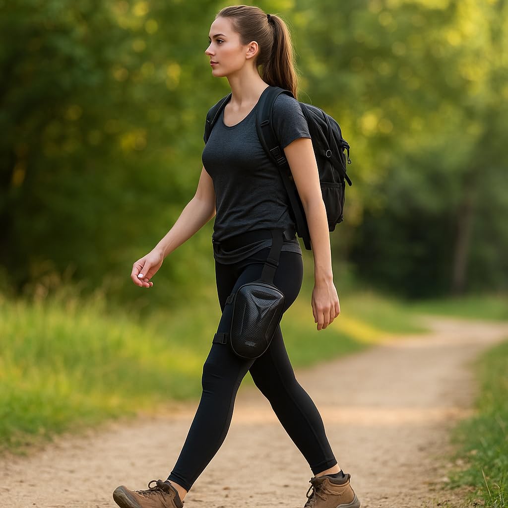 YellowFrog Bolsa de Pierna para Moto – Pernera Impermeable Antirrobo con Cierre Rígido, Ajuste Universal y Gran Capacidad – para Móvil, Documentación, Herramientas y Accesorios