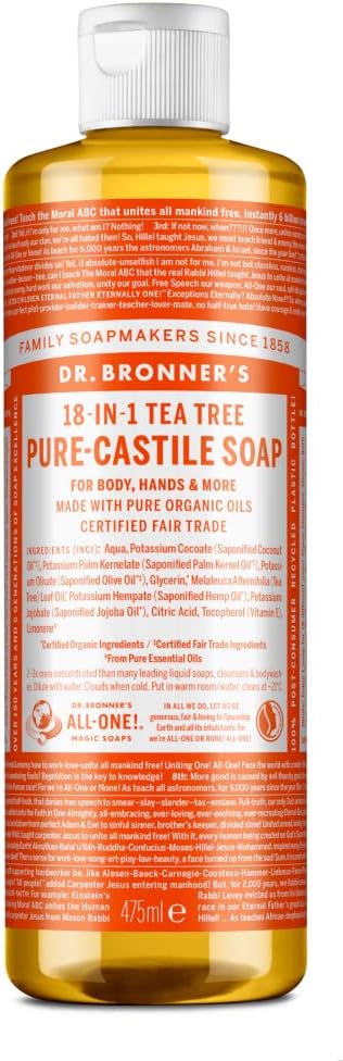 Dr. Bronner's 18-IN-1 TeaTree Pure-Castille Soap