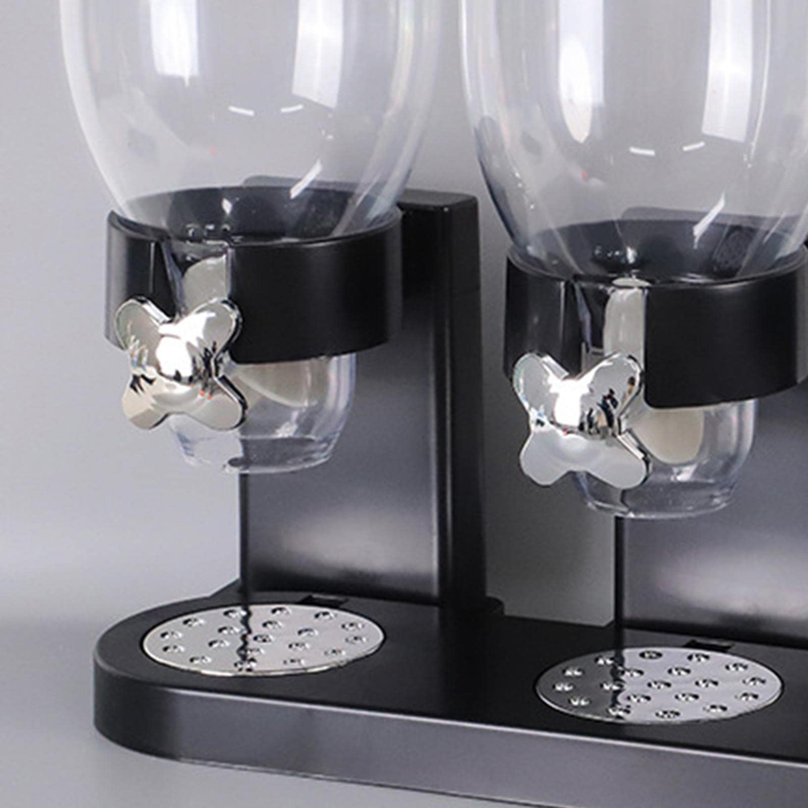 Generic Cereal Dispenser Contenitore per Dispenser Cereali Scatola Organizza Snack Porta Riso Distributore Alimenti Secchi con Funzione Controllo Porzioni in, Tre Tazza di Nero