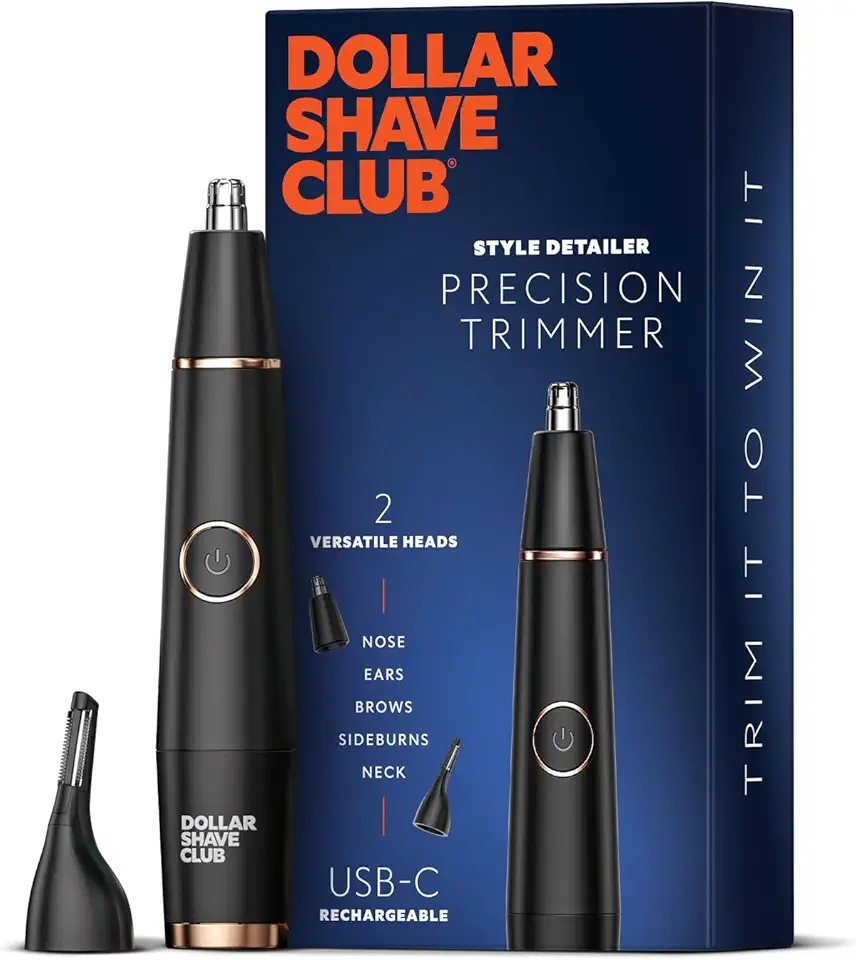 Dollar Shave Club | Style Detailer Precision Trimmer | Trimmer for Nose, Ears, Brows and Sideburns