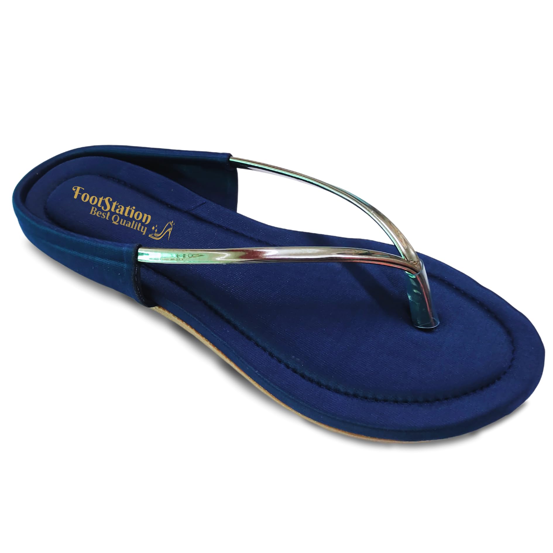TrendStation Womens Flat Trending SoftSole Slippers- PP01. (Indigo Blue, UK Footwear Size System, Adult, Women, Numeric, Medium, 9) (B0DFH3W2Y1) Amazon Price History, Amazon Price Tracker