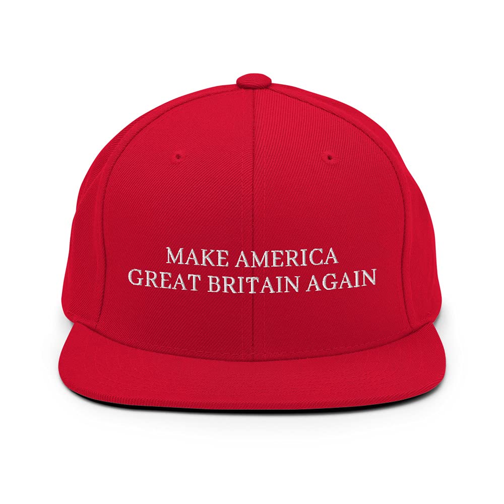 Make America Great Britain Cap (Embroidered Snapback Hat) Again Funny Trump