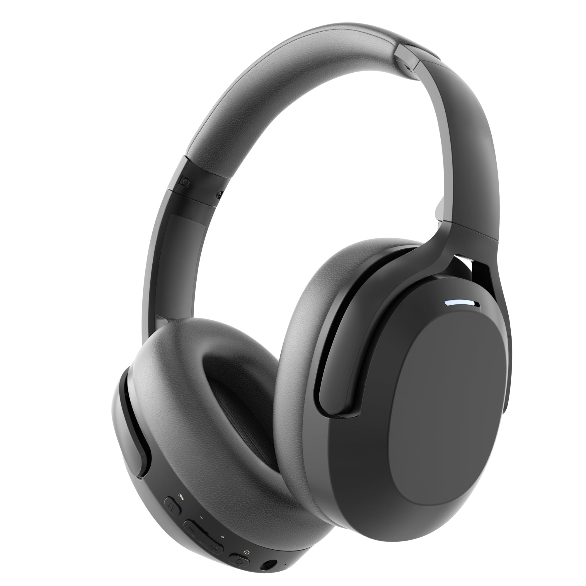 Rebocico Active Noise Cancelling Headphones, Bluetooth 5.3 Over-Ear with Microphone - Hi-Fi Sound, Fast Charging, 120H Playtime Foldable Wireless Headphones Bluetooth for Home, Office, Travel, Black-picture-22