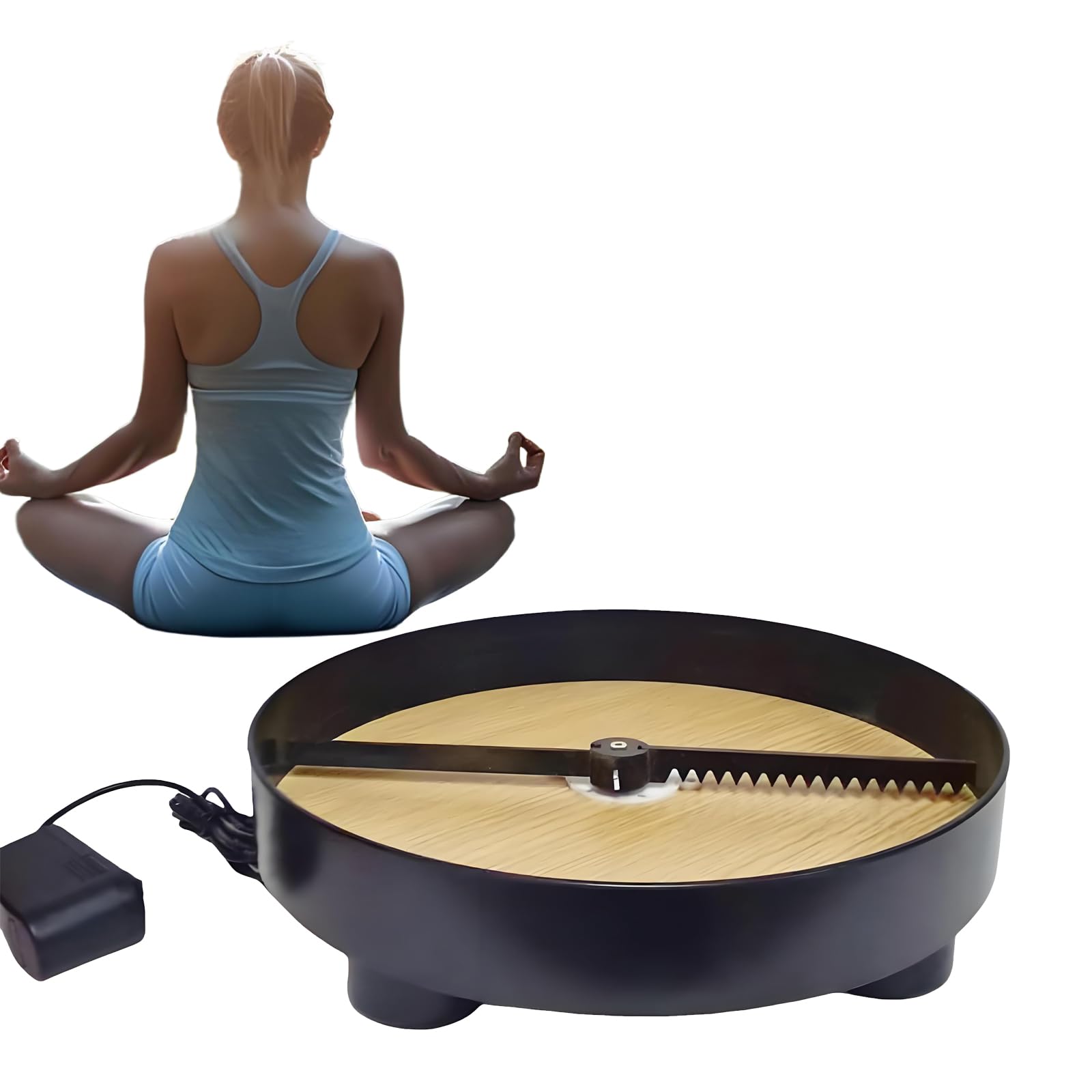 Bandeja de arena de meditación, bandeja de raspado de arena autorgiratoria para atención plena, alivio del estrés, reducción de ansiedad, herramienta de relajación en el hogar