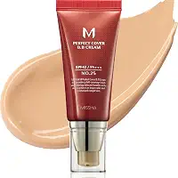 MISSHA M Perfect Cover BB Cream SPF 42 PA+++, Amazon Code Verified for Authenticity, 50ml, Concealing Blemishes, dark circles, UV Protection (#25 Warm Beige)