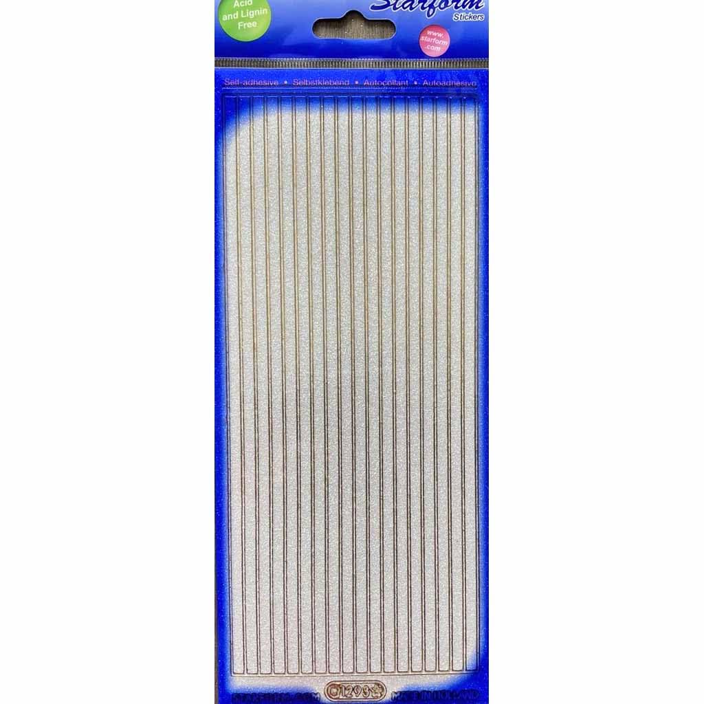 Starform Straight 5mm Wide Lines Glitter Peel Off In Gold