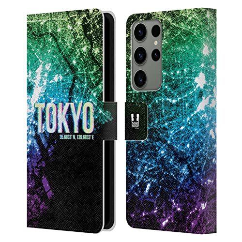 Étui portefeuille Galaxy S23 Ultra Head Case Designs cuir housse protection Tokyo