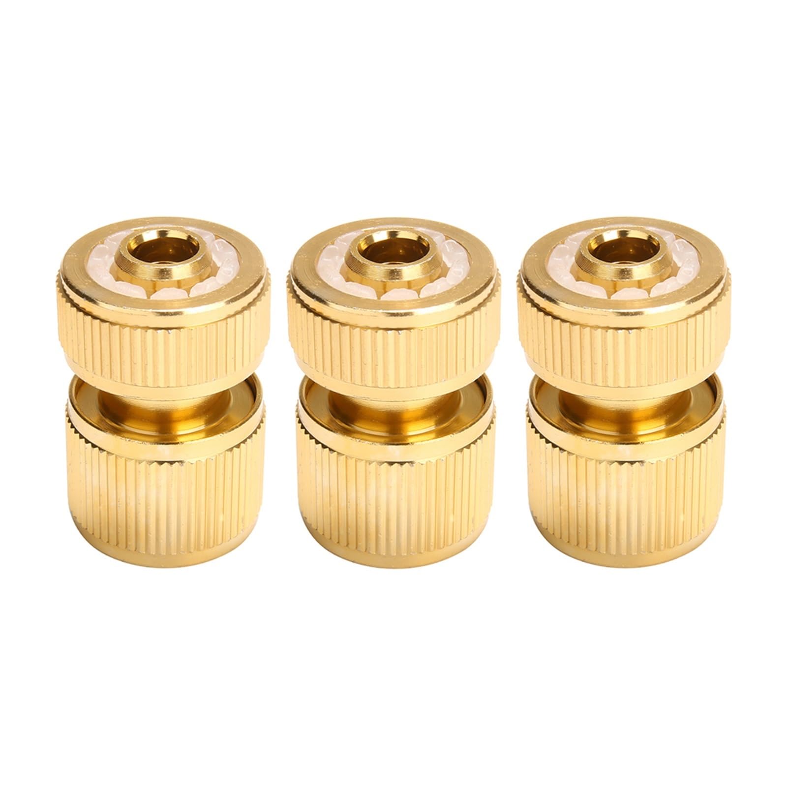 Bngdfdgh 3Pcs 1/3/6Pcs Brass-Coated Hose Adapter, 1/2" Quick Connect Swivel Connector Garden Coupling For Watering Irrigation