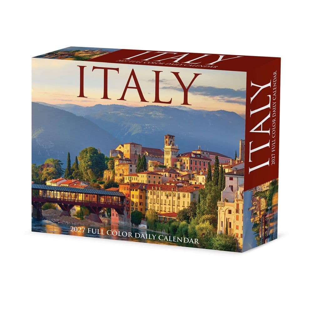 Willow Creek Press, Italy 2027 5.4" x 6.2" Box Calendar