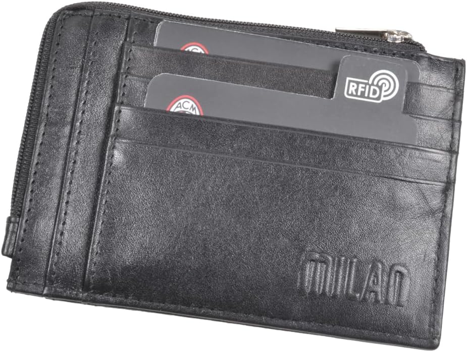 AC Milan Unisex 143646 Travel Accessory Wallet, Black