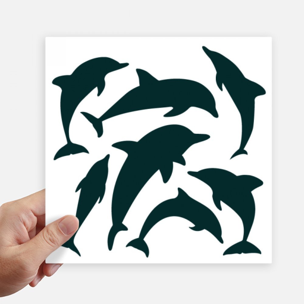 Sticker requin bleu ocean imperméable et résistant pour customiser valise et moto 20cm