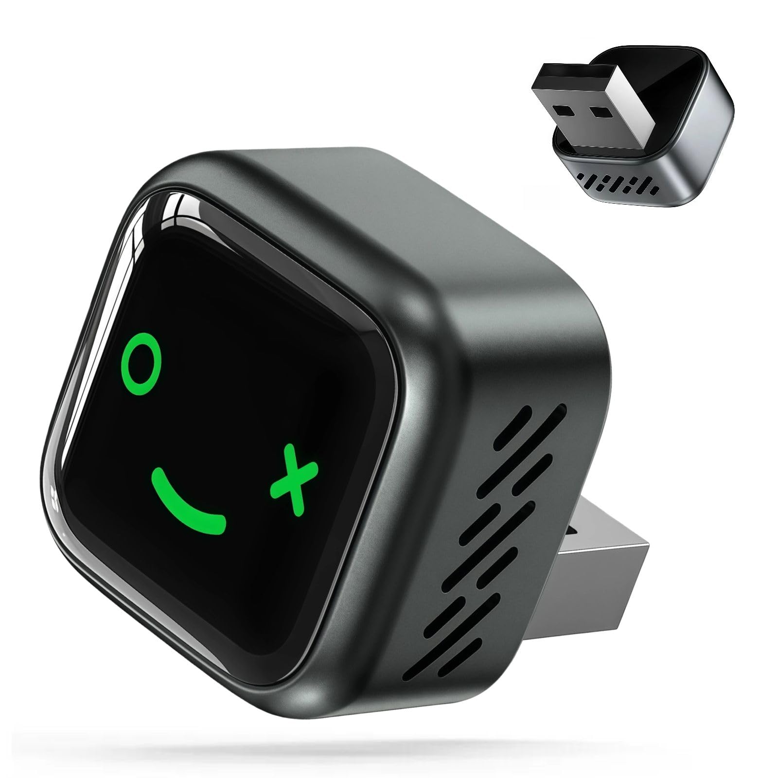 2-in-1 Ultra Mini Wireless CarPlay & Android Auto Adapter,Car Play Adapter,Convert Wired to Wireless for iPhone CarPlay/Android Auto Plug and Play, Stable Connection, Smile(Black)-image-42