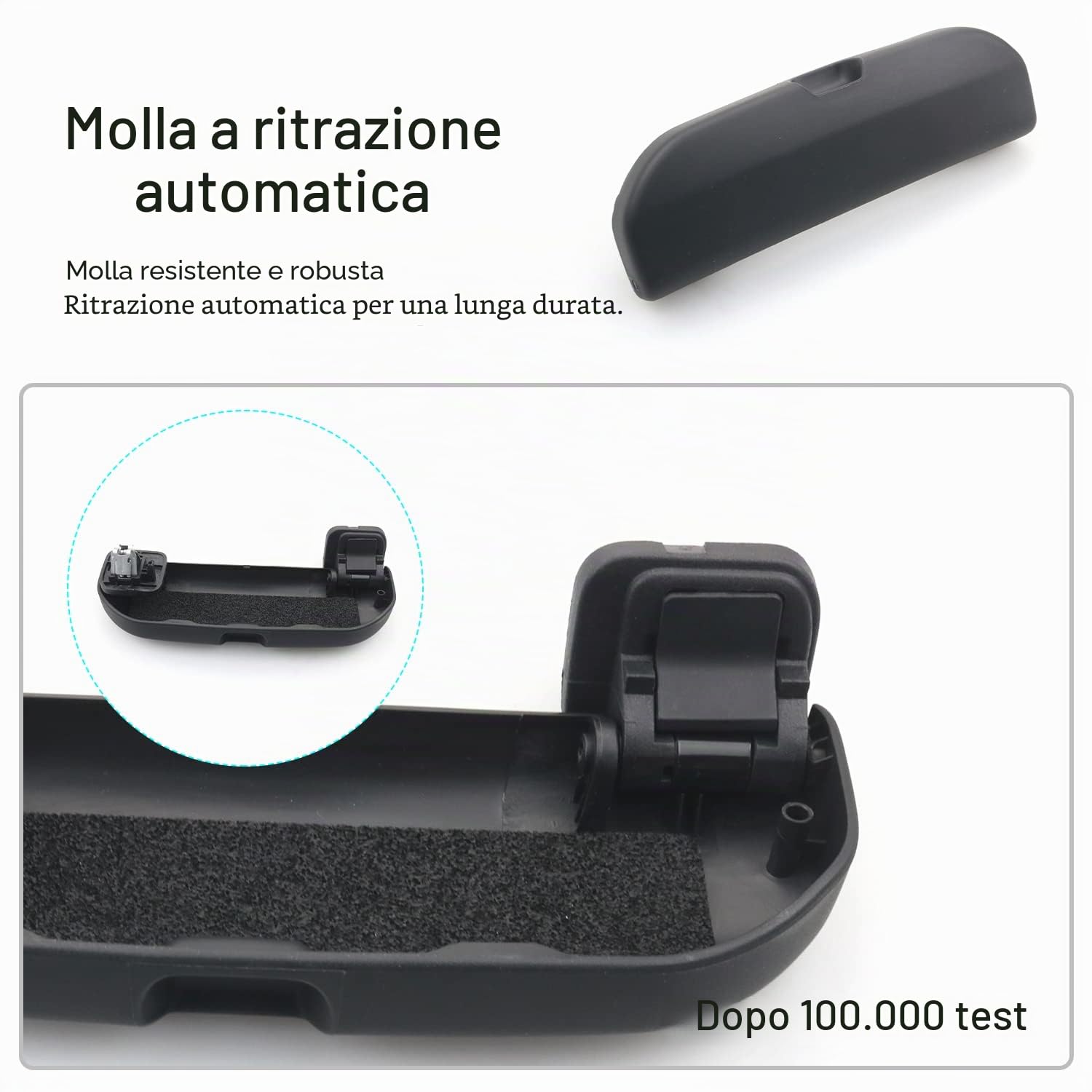 CDEFG Peugeot 3008 5008 2016-2024/208 2008 GT 308 SW 508 2015-2025 Custodia per Occhiali ABS Anteriore Sunglasses Holder Box Auto 308 5008 Accessori (Nero)