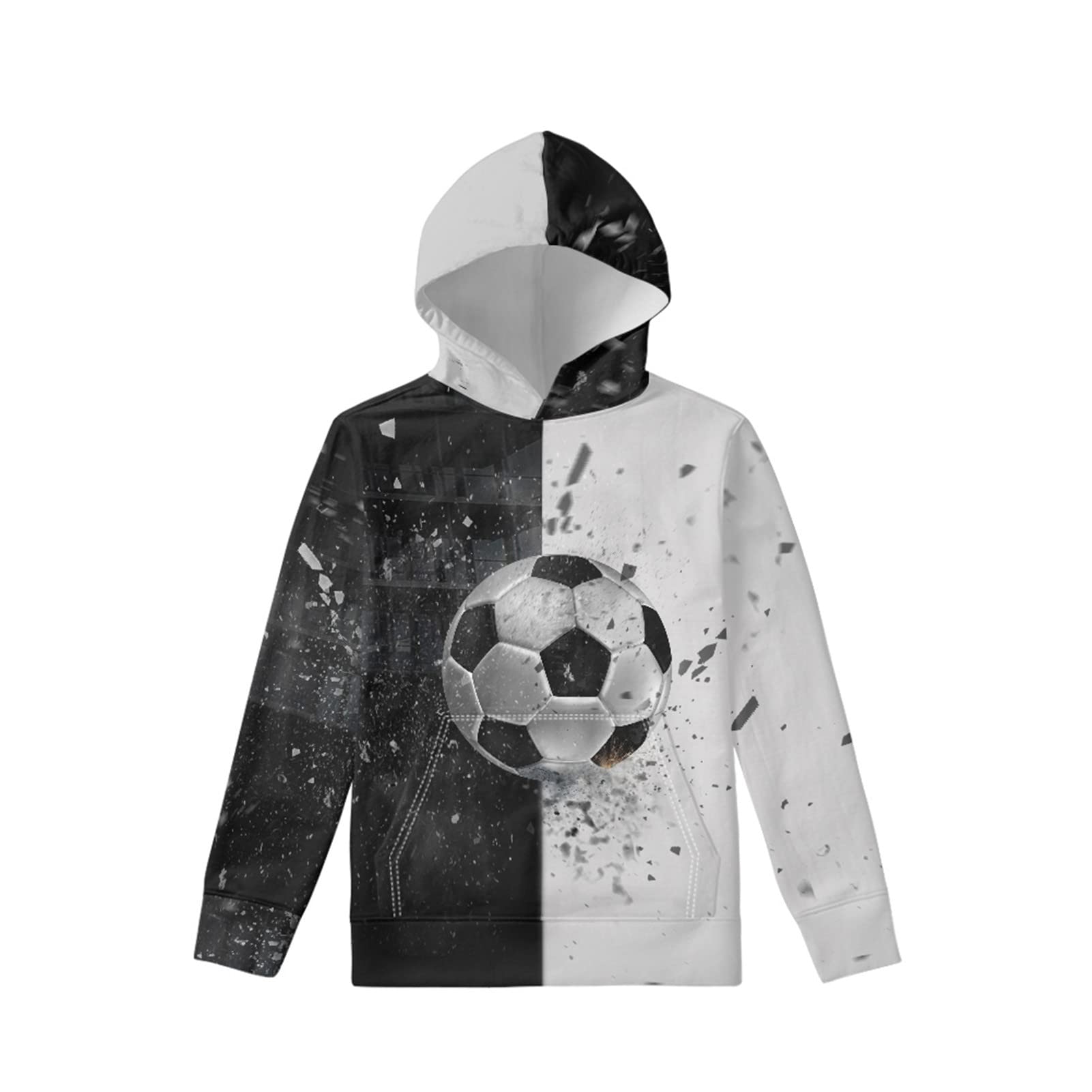 Coloranimal Girls Boys Sports Casual Long Sleeve Sweatshirts Hoodies with Front Pocket Sweater Tops Age 6-16year