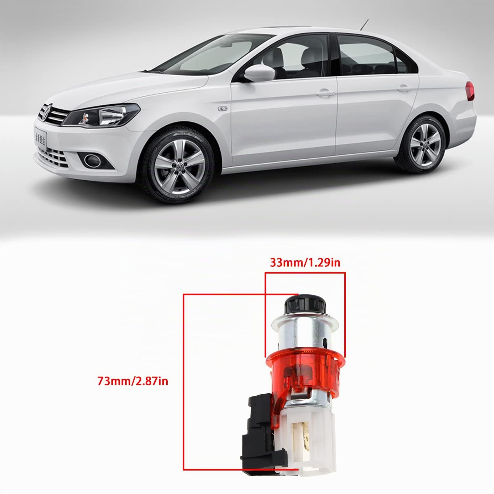 Sostituzione presa accendisigari 1J0919341A 1J0919307 1J09193079B9 Compatibile con elemento accendisigari Volkswagen