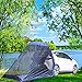 QUANBU Pop-Up Cabin for Cars | SUV Tent | Tailgate Shade Awning Tent for Car Camping Road Trip Essentials - Car Camping Shelter with Zippered Entry