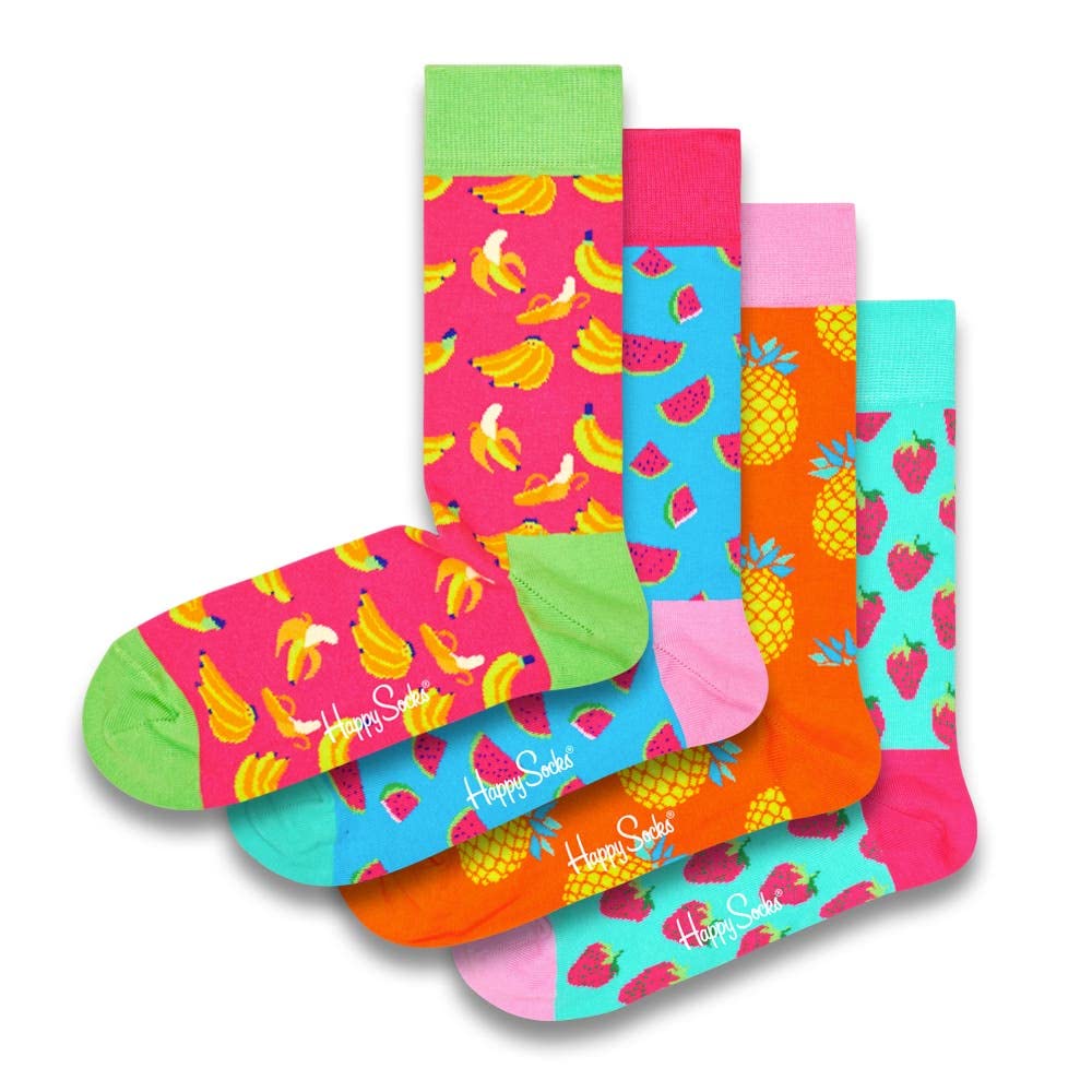 Happy Socks chaussettes à pois classiques - chaussettes en coton dans des boîtes-cadeaux amusantes - motif géométrique à pois