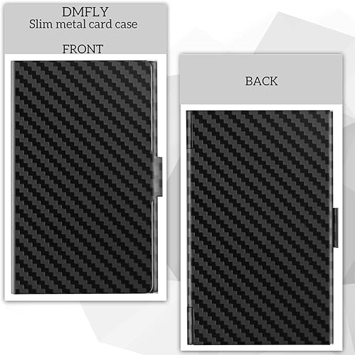 Miniatura 22 de Funda delgada para tarjetas de visita para hombres y mujeres, funda metálica de bolsillo, tarjeteros profesionales de acero inoxidable, tarjetero