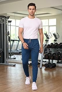 Anand Men's Athletic Pants Running Workout Joggers Lightweight Gym Jogging Track Casual Trackpants with Pockets -AI_IST_TP... Price In India