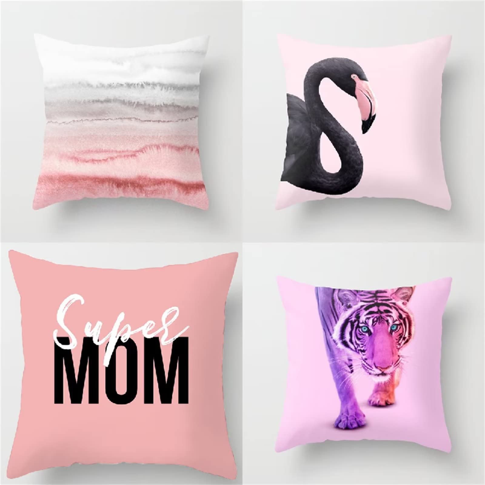 Cojines 60x60cm Almohada Blanca Cojines Decorativos para Sofa Moderna Decorativa Cojín Juego de 4 para Decoración Hogar Soft Almohadas cuadradas Funda de Cojín