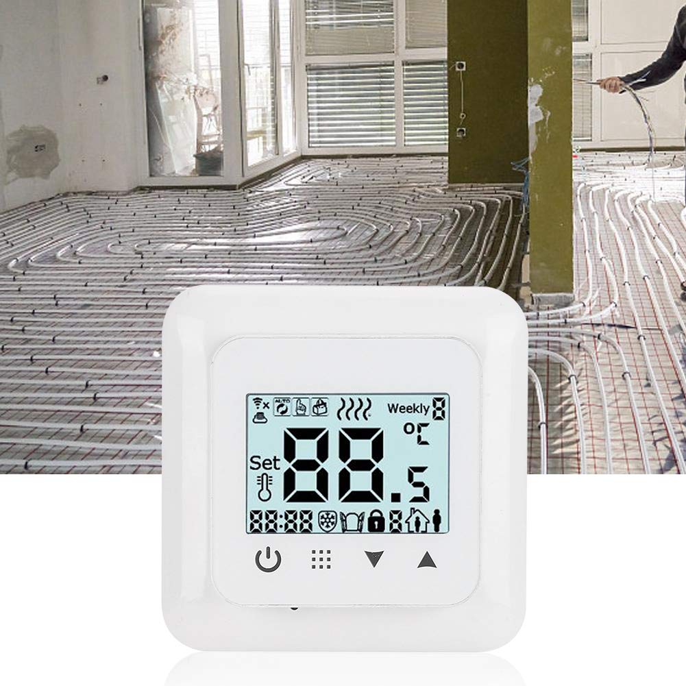 Thermostat de Chauffage Intelligent à écran Tactile, régulateur de température, système de Chauffage au Sol, 90-240V (Standard Type)