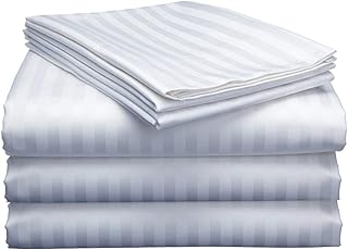 Silentnight Split California King Sheets for Adjustable Beds 5-Piece Split Cal-King Sheet Set, 800 Thread Count 100% Egyptian Cotton,18