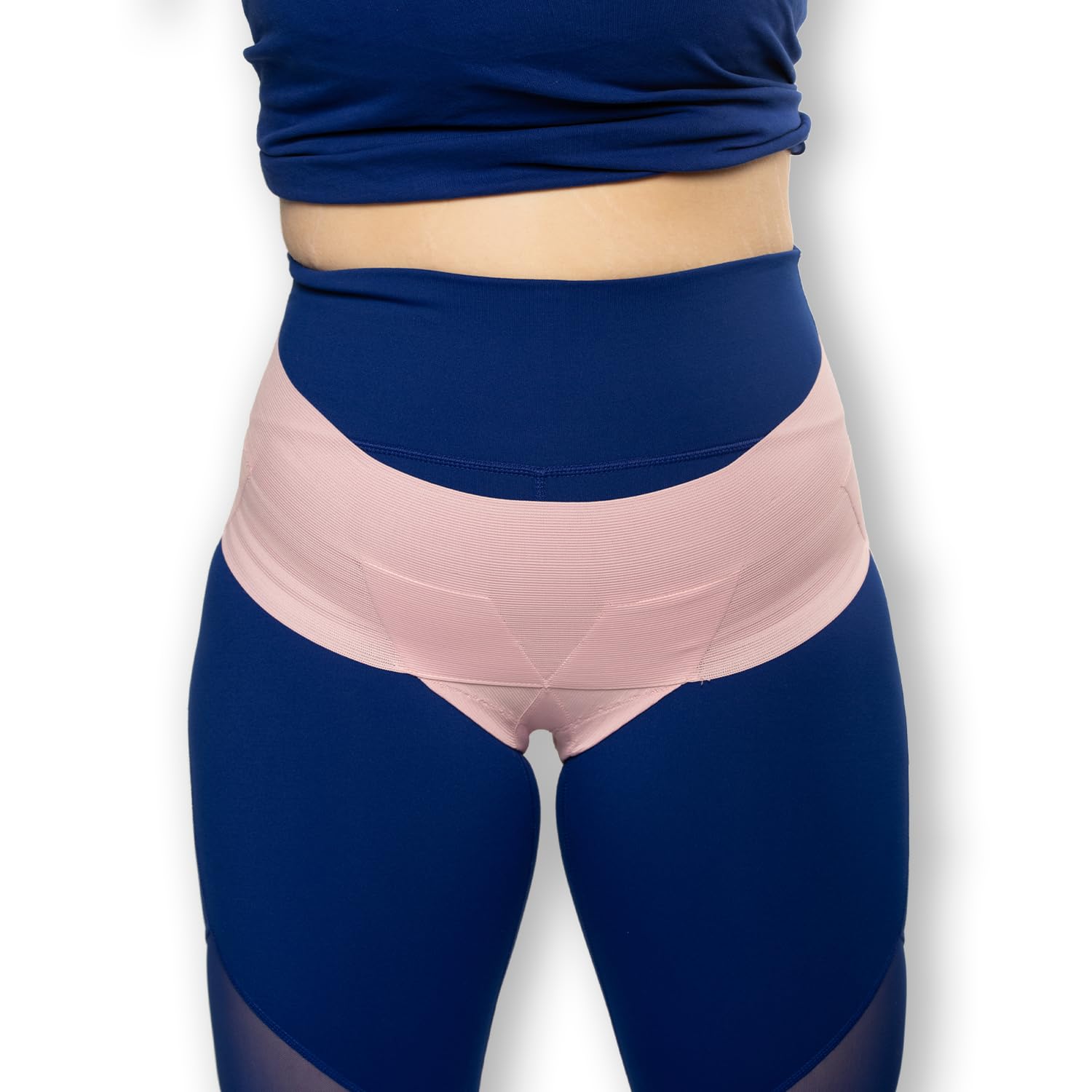 Patented Women’s Pelvic Floor Orthotic Support Belt ― Uterus Pain Relief Girdle for Dropped Bladder, Vulvar Varicosities, Postpartum Recovery, SPD | High Waist - PINK (X-LARGE - Waist 32–34")