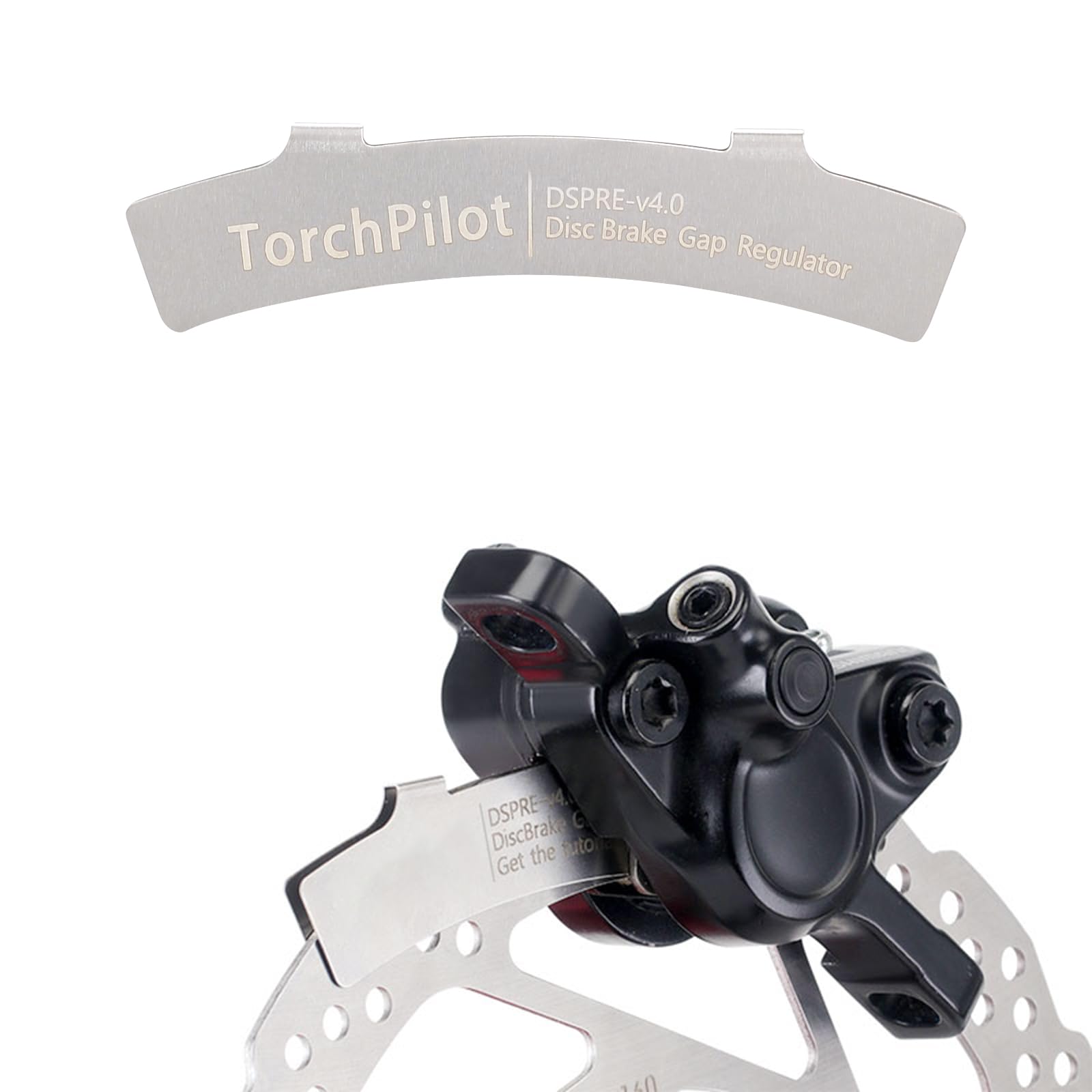 TerchPilet 4pcs Bike Disc Brake Pads & Rotor Alignment Tool -304 Stainless Steel-Bicycle Disc Brake Gap Regulator Adjust Spacer for All MTB Road BMX Bike - Image 2