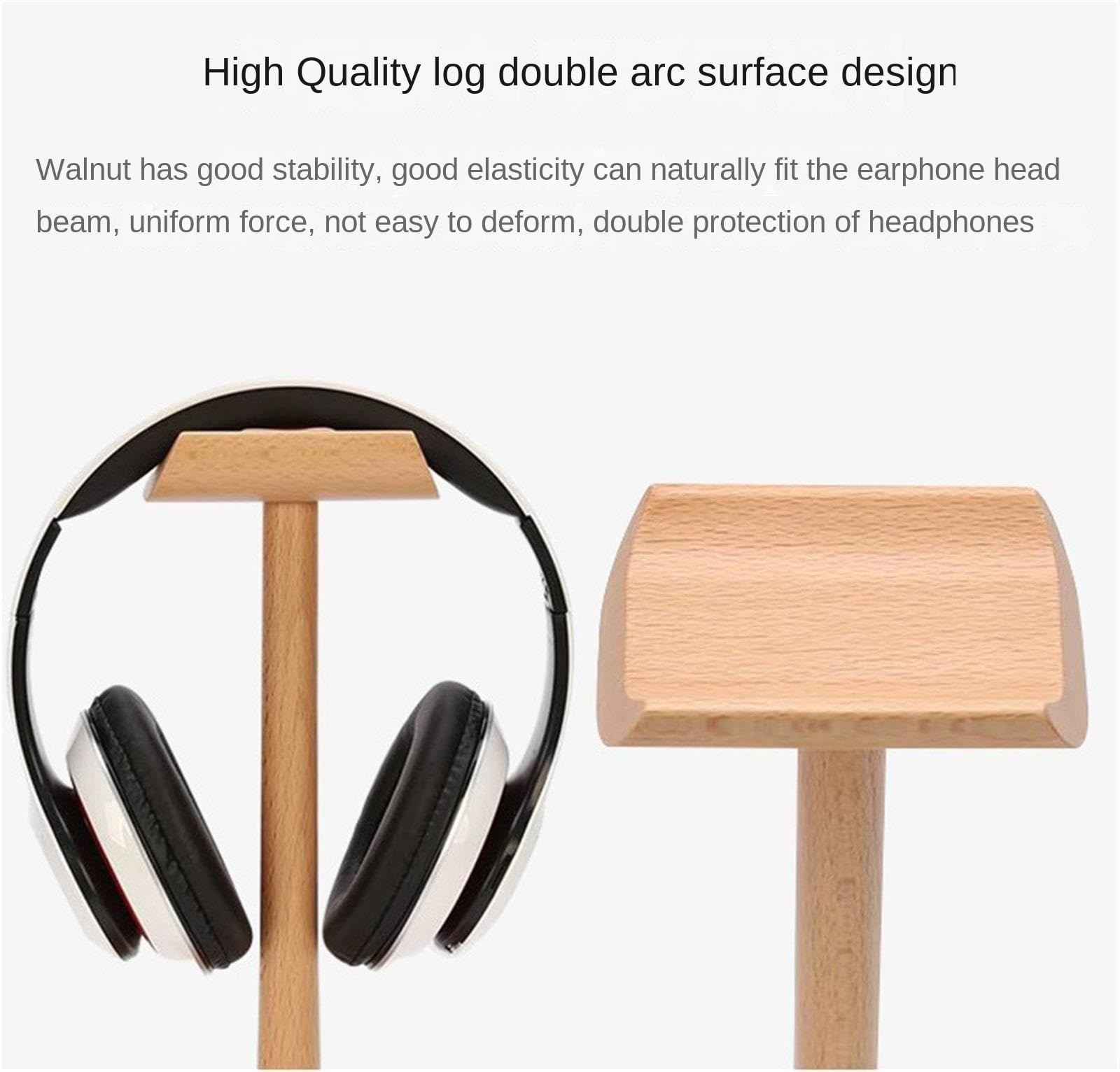 Supporto per Cuffie, Gancio per Cuffie, Appendiabiti in Legno, Supporto Creativo per Cuffie