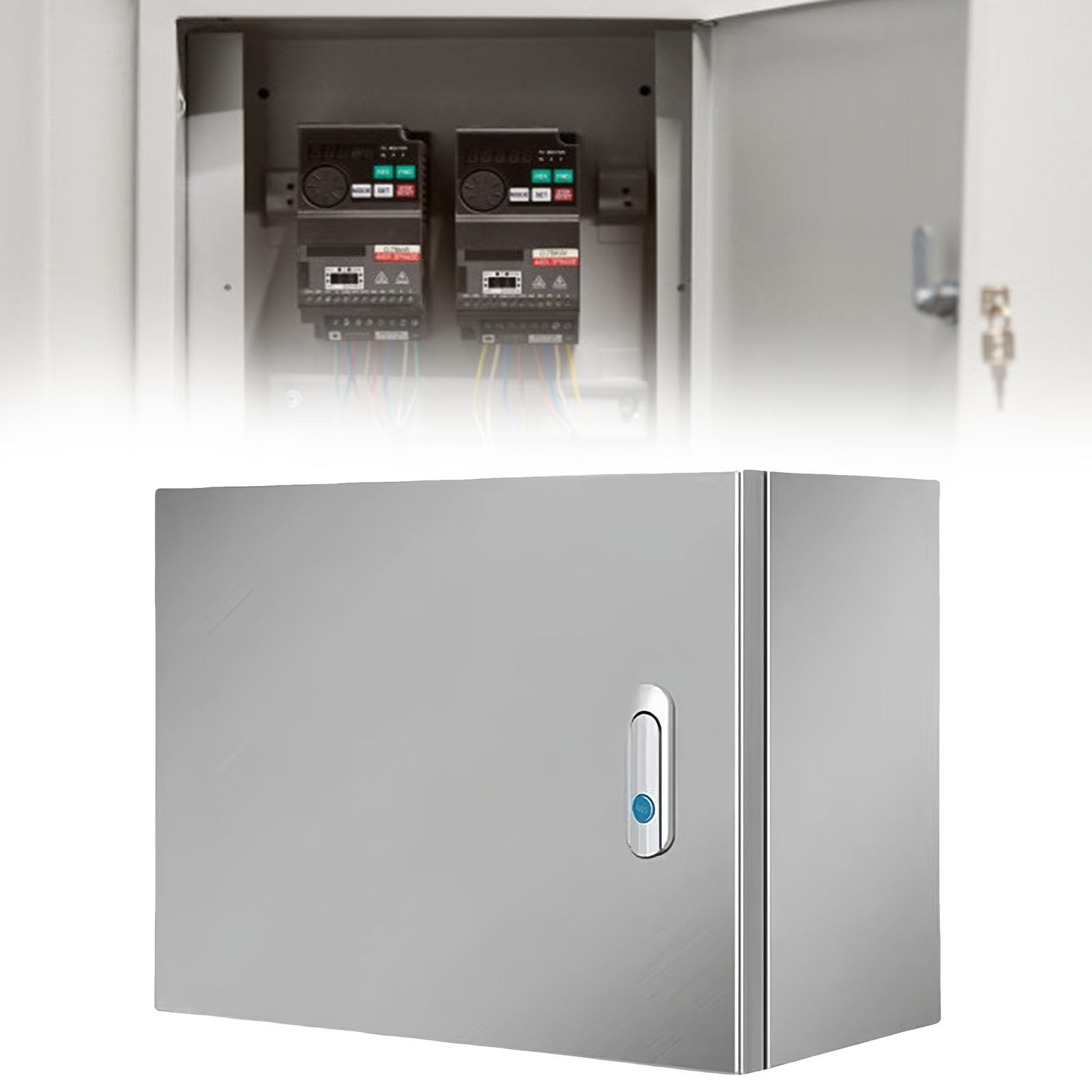 caja electrica exterior Caja Eléctrica Impermeable, Caja De Conexiones De Metal Para Edificios Comerciales/cableado Residencial, Caja Eléctrica Montada En La Pared(H x W x D 300x500x200MM/T 1.5MM)
