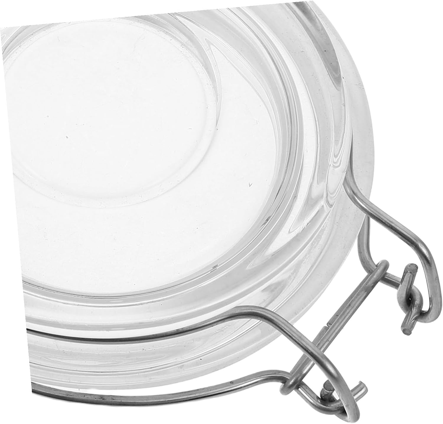 5pcs Wide Mouth Mason Jar Lids with Silicone Seal and Locking Buckle Reusable Glass Bottle Sealing Caps for Pickling Fermenting and Food Storage