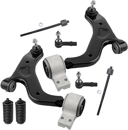 Miniatura 117 de Detroit Axle - Kit de suspensión frontal de 8 piezas para Chevy Aveo Aveo5 Pontiac G3 Wave Wave5 Suzuki Swift+ 2 brazos de control inferiores con