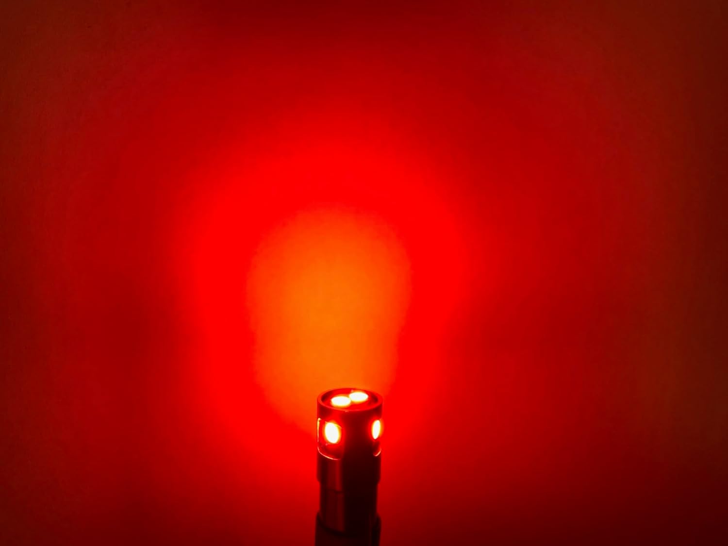 1495, 313 28VDC Miniature Bayonet Bulb High Output LED Replacement Ba9s Base | Bulb Shape: T4-1/2 (10-Pack; Red)