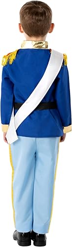 Miniatura 5 de fun shack Disfraz de príncipe para niños, disfraz de cuento de hadas real, Halloween, para niños, disfraz de personajes para niños, S, M, L, XL