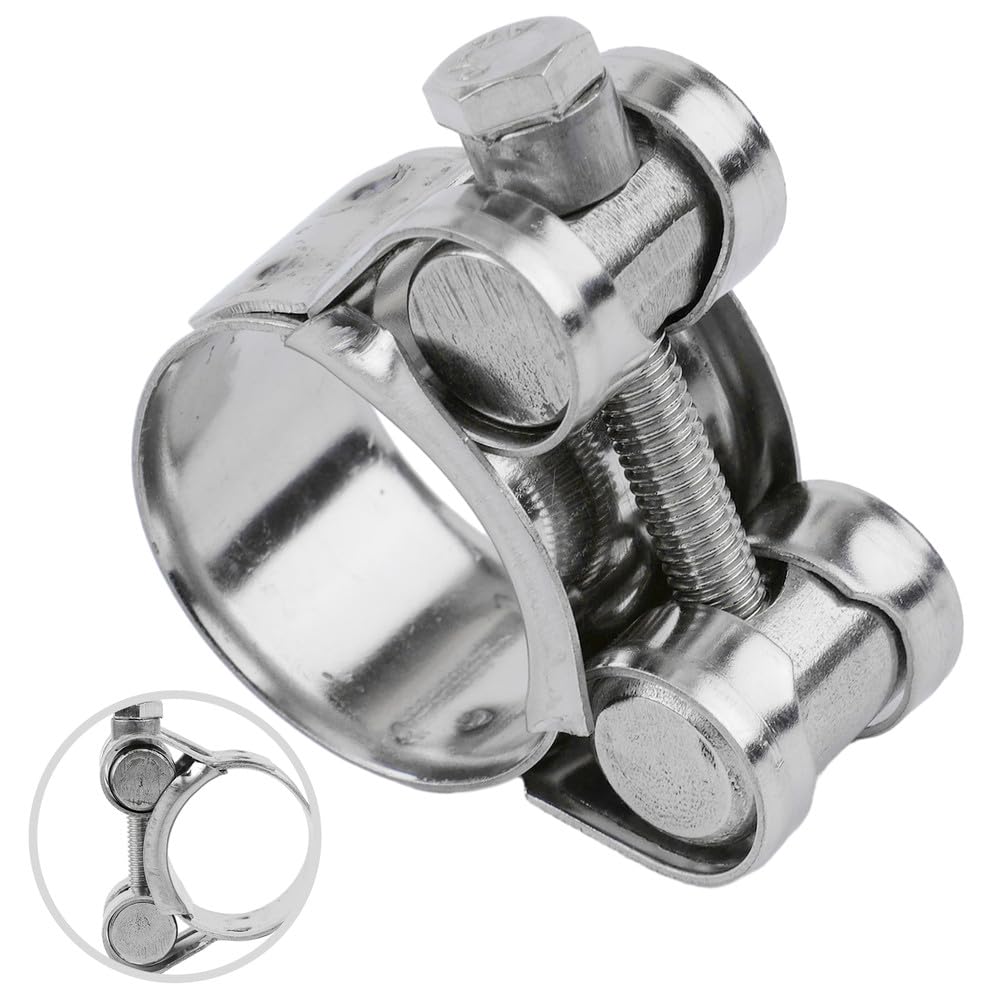 Collier de serrage en acier inoxydable 17–43 mm – Boulon en T – Quincaillerie 17–19 mm, 20–22 mm, 23–25 mm, 26–28 mm, 29–31 mm, 32–35 mm, 23,25 mm