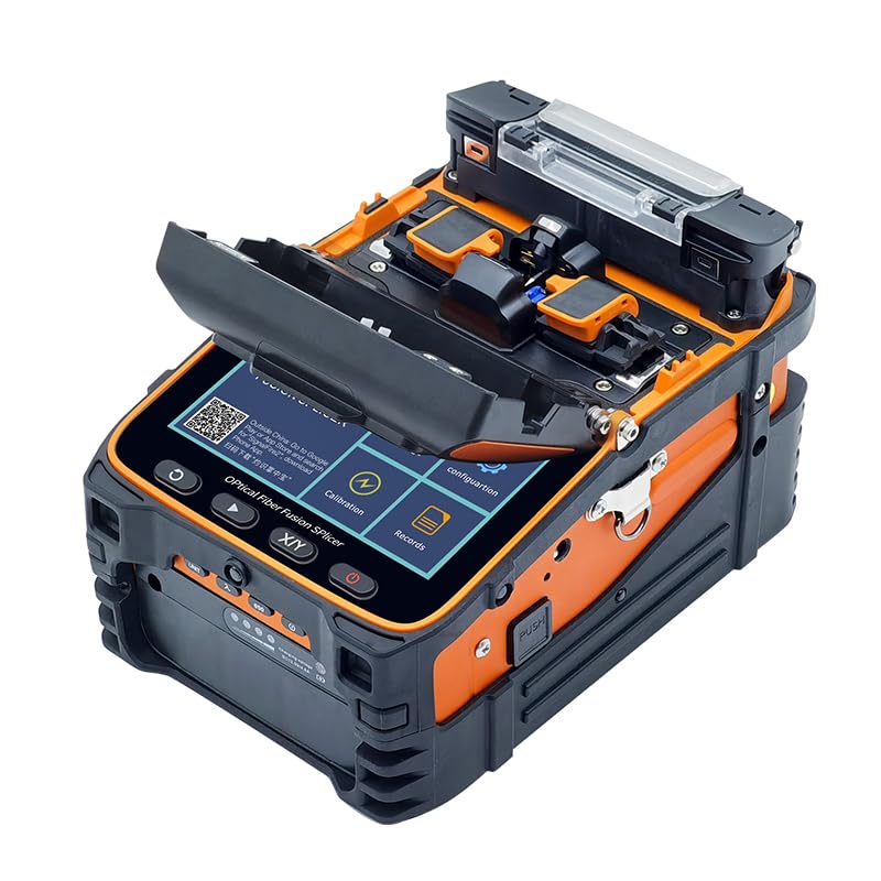 New Model AI-9 Optical Fiber Fusion Splicer, Fusion Splicing Six Motor Core Alignment Automatic FTTH Fiber Optical Welding Splicing 5S Heating 15S