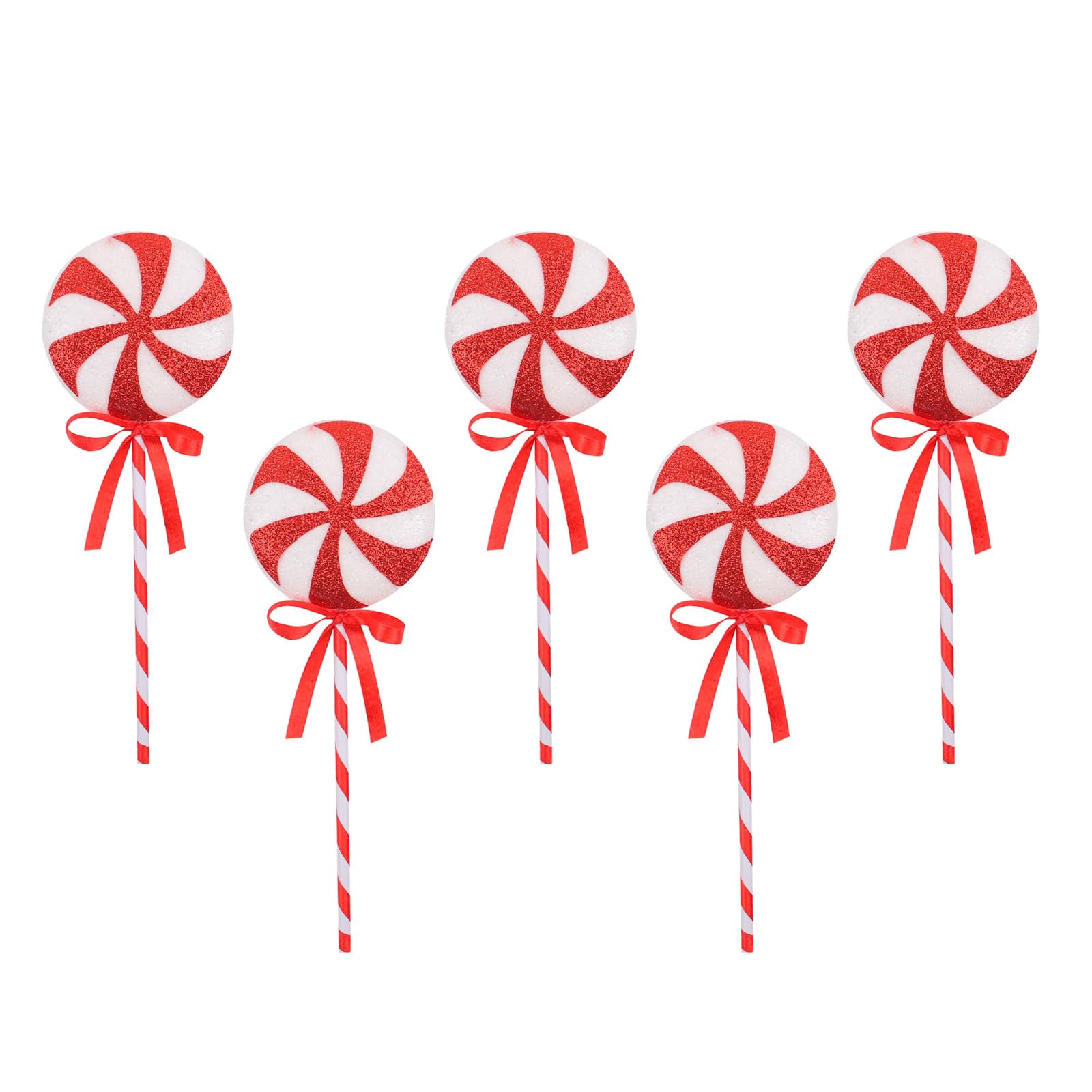 Tsophreniq Multiple Colored Christmas Candy Ornament Festival Christmas Tree Adornment with Colorful Candy Canes Designs Festival Tree Accessories