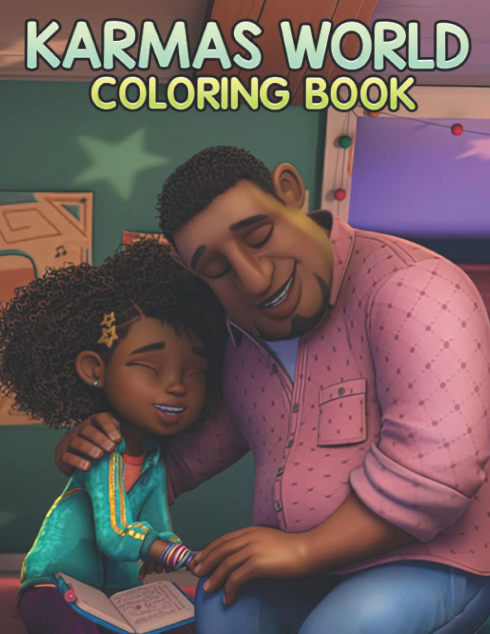 Kαrṁαs Wörld Coloring Book: Fun and Easy Coloring Pages For Teens, Kids To Relax And Unwind