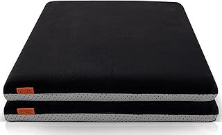 Sitzkissen Outdoor für Gartenstuhl & Balkon – Dickes Memory Foam Stuhlkissen 40x40 cm – Bequem, Rutschfest & Formstabil – Rund & Eckig als 2er oder 4er Set wählbar – Esszimmer Küche – OEKO-TEX