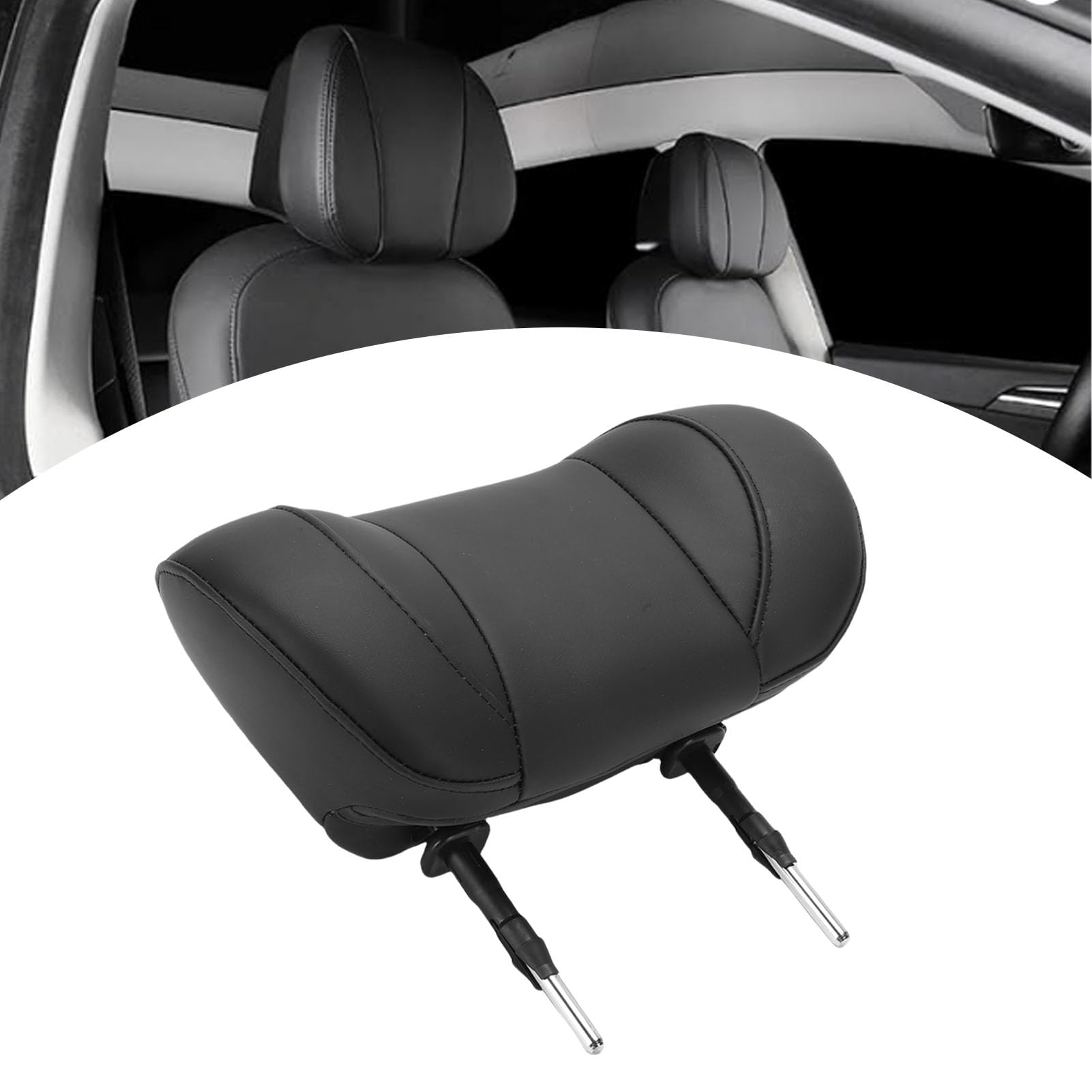 Appui-tête de Siège de Voiture, Coussin de Soutien en Mousse à Mémoire de Forme pour Les Longs Voyages, Oreiller D'appui-tête de Remplacement Universel
