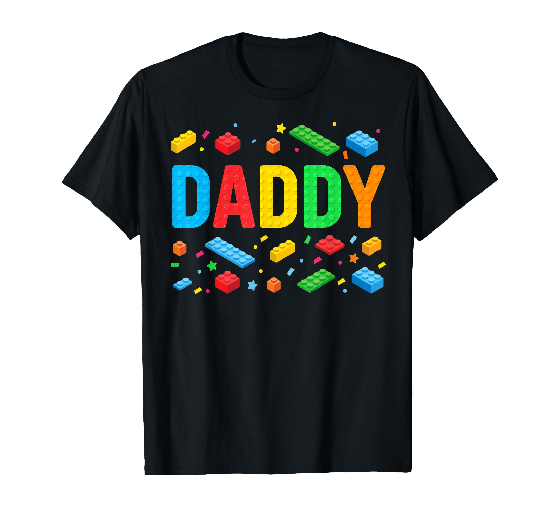 Daddy Master Builder Building Bricks Blocks Family Funny Dad T-Shirt