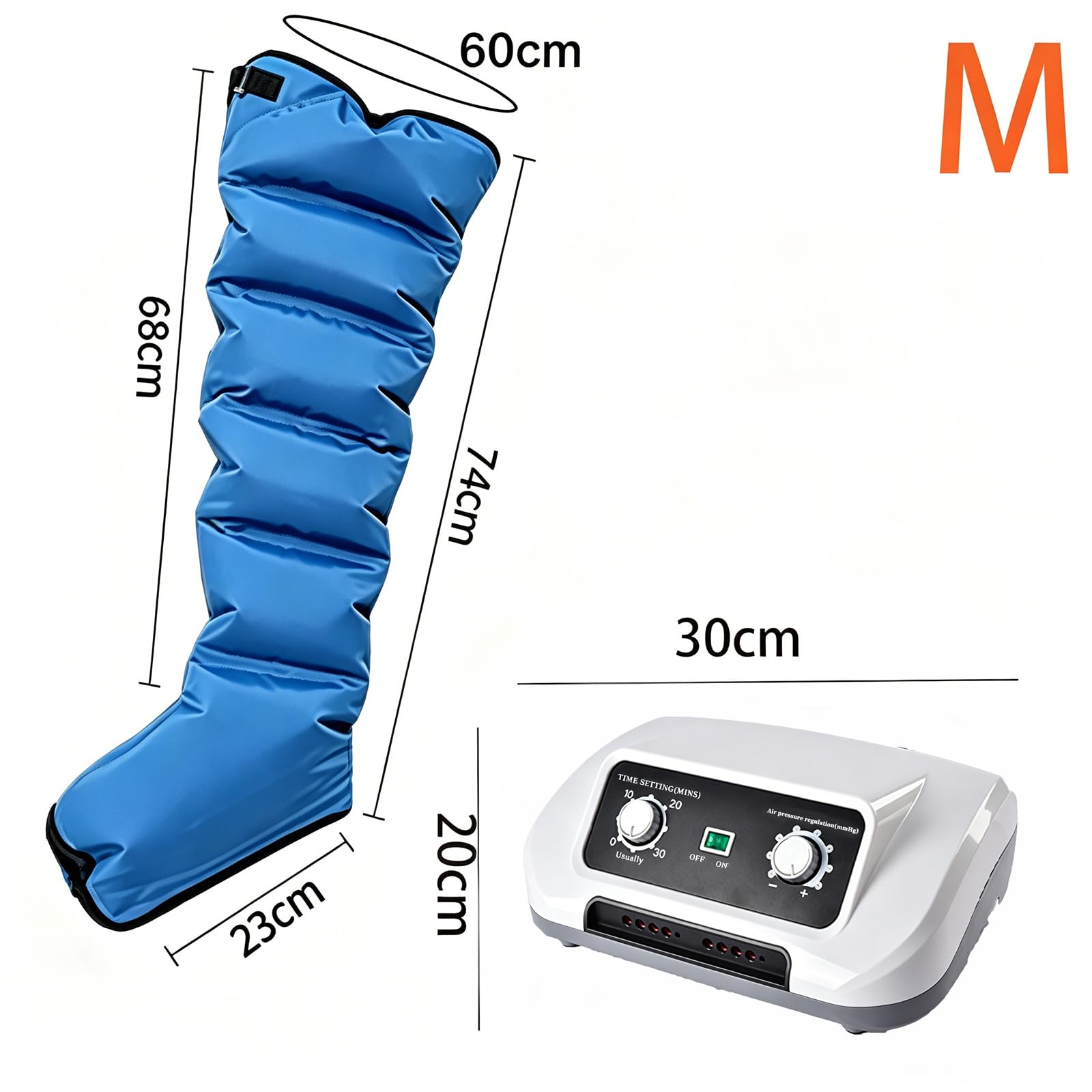 Botas de Presoterapia con Compresión para Piernas en Casa | Cubre Muslos, Pantorrillas y Pies, Ideal para Deportistas, Corredores y Personas Activas tras el Ejercicio