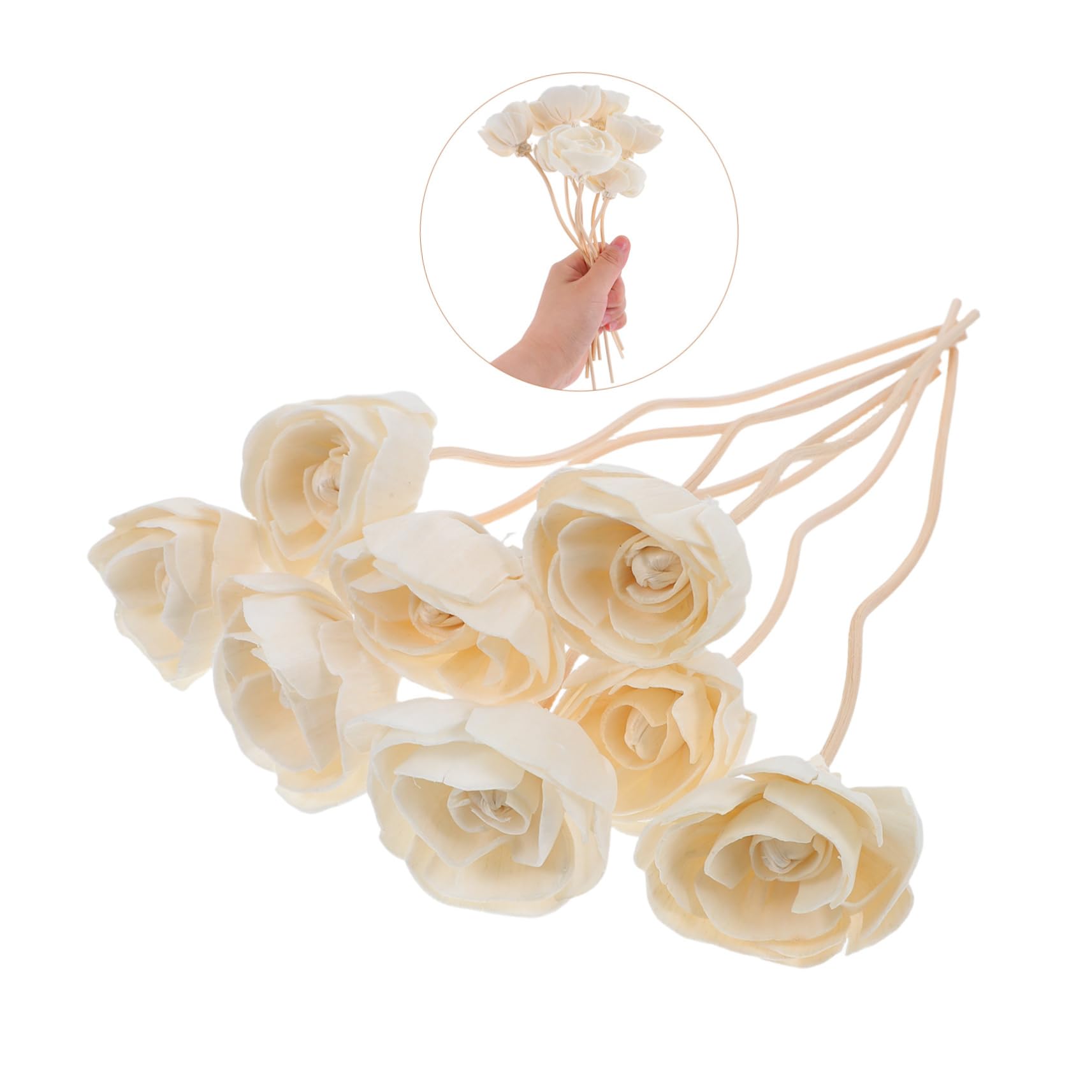 YARNOW 16piezas Varillas De Ratán Flores Aromáticas Ambientador Natural y Decorativo para Hogar Difusor De Relajantes para Crear Fragancias Cualquier Espacio