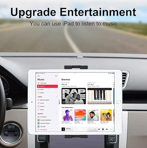 Miniatura 7 de GDZN Soporte para tablet con ranura de CD para automóvil, [protege la ranura de CD,] Soporte para tableta reproductor de CD ultra resistente, clip