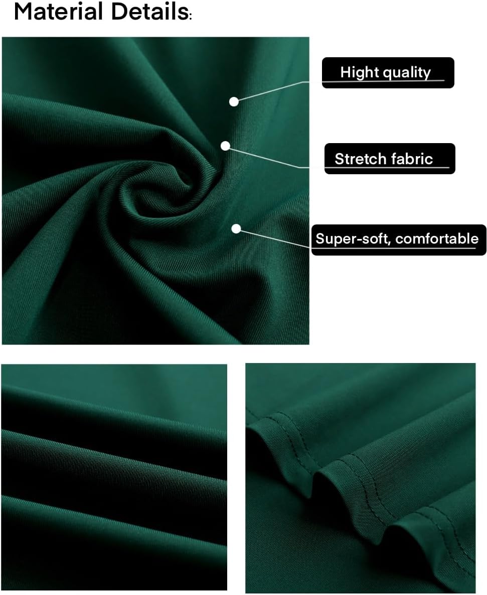 Women's One Shoulder Sleeveless Belted Side Slit Cocktail Party Swing Dress with Pockets - Image 5