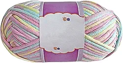 Fio fácil para iniciantes, crochê e tricô para iniciantes com pontos fáceis de ver, peso médio